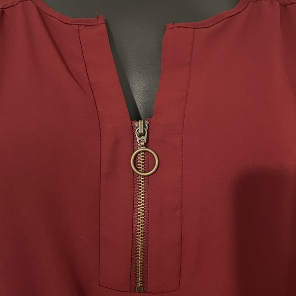 NWT Maurices Brick Red front zip shell size XL - Picture 2 of 10